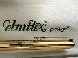 🔴 ELMITEX penna sfera by Montegrappa placcata oro con scatola vintage - Imagen 1 de 13