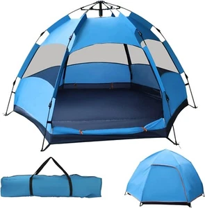 Campingzelt mit geräumigem Pop-up-Zelt für 2-4 Personen, wasserdicht und belüfte - Bild 1 von 7