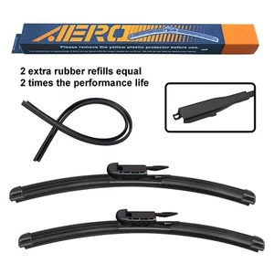 AERO Saab 9-3 2011-2008 24"+22" Premium All Season Beam Wiper Blades (Set of 2) - Bild 1 von 8