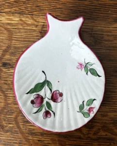 KELLER GUERIN LUNEVILLE OLD STRASBOURG SPOON REST TEA BAG HOLDER DEMI PORCELAIN - Picture 1 of 22