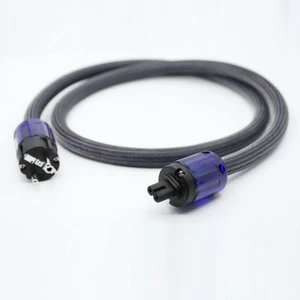 Cable de alimentación Schuko EE. UU./UE con figura 8 IEC OCC cable de cobre puro cable de alimentación HIFI - Imagen 1 de 10