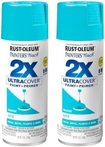315395 Painter's Touch 2X Ultra Cover Spray Paint, 12 oz, Satin Seaside (Pack of - Picture 1 of 6