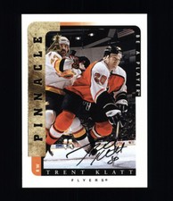1997 PINNACLE HOCKEY #157 TRENT KLATT AUTOGRAPH - PHILADELPHIA FLYERS