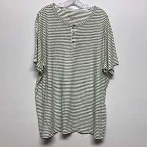 Camisa Merona Hombre Talla XXL Verde Blanca 3 Botones Manga Corta - Imagen 1 de 11