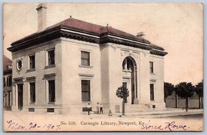 K19/ Newport Kentucky Postcard c1910s Kraemer Art Carnegie Library 393 - Picture 1 of 4