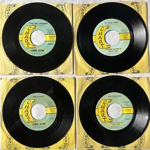 CONNIE EATON VINYL LOT - 7" Vinyl 45rpm Singles VG+ on CHART RECORDS Vintage VG+ - Picture 1 of 11