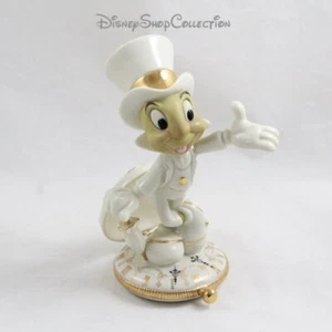 Figurine Jiminy Cricket DISNEY Lenox Pinocchio porcelaine blanche 14 cm (VVMD) - Picture 1 of 5