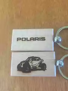 Polaris Side by Side Wooden Key Chain - Picture 1 of 3