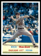 2006 Topps Heritage #338 Rich Harden SP Oakland Athletics