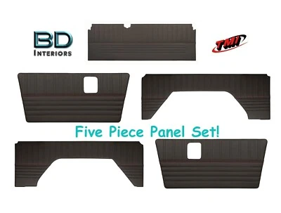 Ford Bronco 1968-1976 personalizado juego de paneles deportivos de 5 piezas con costuras rojas Foto 1 de 4