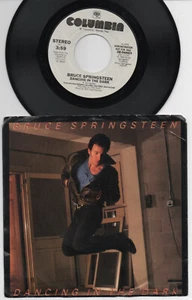 BRUCE SPRINGSTEEN White Label Promo Picture Sleeve 7" 45 DANCING IN THE DARK - Picture 1 of 2