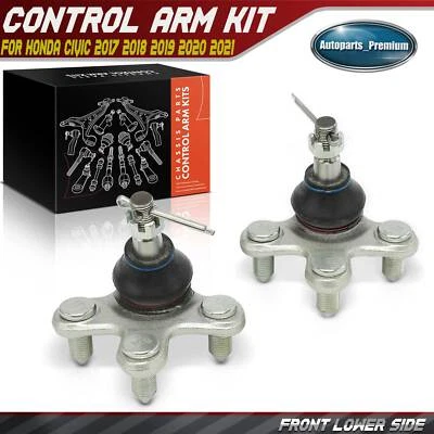 2 件前下球接头适用于本田 Civic 2017 2018 2019 2020 2021 EX Hatchback — 第 1/4 张图片