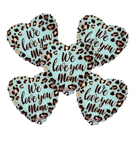 Ramo Globo Corazón We Love You Mom 5 piezas, | Colección Globo Fiesta Viva - Imagen 1 de 2