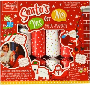 Santa Yes or No Game Christmas Crackers Festive Fun for the Family (6 Pack) - Picture 1 of 3