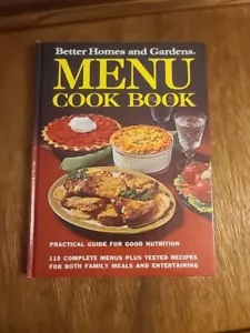 1972 - Better Homes and Gardens - Menu Cookbook - HC - Picture 1 of 7