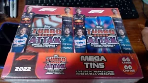 2022 Topps Formula 1 F1 Turbo Attax Mega scatola 6 latta - Foto 1 di 3