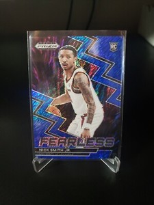 Nick Smith Jr. 2023-24 Prizm Draft Picks Rookie Fearless Blue Shimmer 4/19