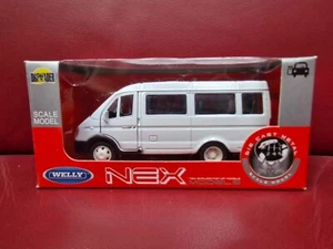 Minibús Welly GAZ 3705 Gazel fundido a presión aprox. 1:43 sin usar, en caja embalaje original edición polaca - Imagen 1 de 6