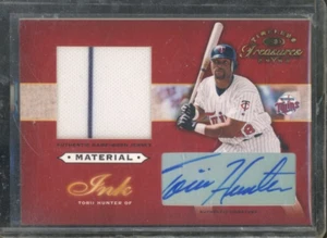 2003 Timeless Treasures TORII HUNTER #MI-57 Material Ink Auto /100 Twins HOF - Bild 1 von 2