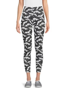 Leggings Bat Themed Ankle Length Junior Girls Size 2XL(19)-3XL(21) Lightweight - Picture 1 of 10