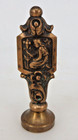 Ungewöhnliche Petschaft zeittypischer Jugendstil Bronze um 1890 (108203)