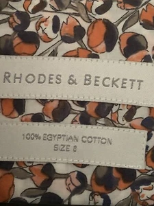 Rhodes and Becket Egyptian Cotton Shirt Sz 6 - Picture 1 of 7