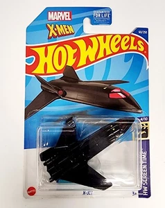 Hot Wheels Marvel X-Men X-Jet Plane HW Screen Time Xjet Black - Picture 1 of 2