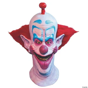 Adults Killer Klowns From Outer Space Slim Overhead Latex Mask With Hair - One S - Picture 1 of 4