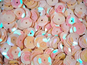 Sequins 10mm Melon AB 100g DIY Crafts Sewing Dressmaking Embellishments - Picture 1 of 2