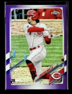 2021 Topps Chrome Update Purple Refractor #USC74 Jonathan India RC Reds - Bild 1 von 2