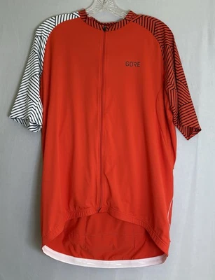 Gorewear Jersey Shirt Men’s Sz XL Red Cycling Full  Zip Short Sleeve Pockets  - Image 1 of 4