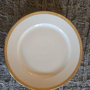 GOA Limoges France Porzellanteller mit Goldbesatz - 4er Set - Bild 1 von 5