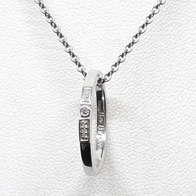 Collar de anillo de plata de ley 925 con diamantes de 0,22 quilates genuino 5,6 g Foto 1 de 4