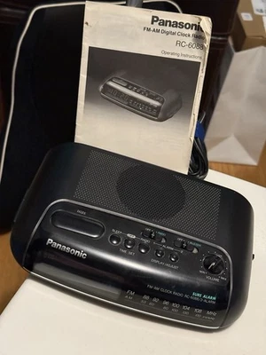 VTG Panasonic RC-6088 AM FM Compact Digital Alarm Clock Radio With Manual , Work - Image 1 of 4