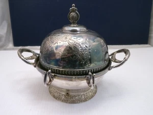 Antiguo plato cubierto plateado Morcan Silver co. #460. 5,5" diámetro - Imagen 1 de 15