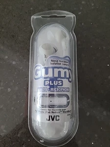 Auriculares intrauditivos JVC Gumy Plus BLANCO control remoto + micrófono HA-FR55-W (NUEVO) - Imagen 1 de 6