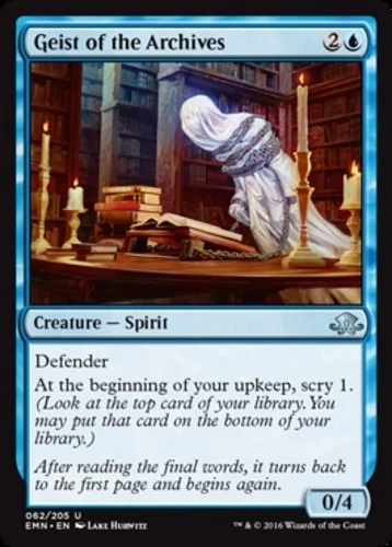 MTG - Geist of the Archives - Eldritch Moon - NM, English Magic FLAT RATE SHIP - Image 1 of 1