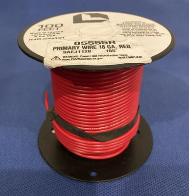 Lawson 5555R 18G primary wire 100' - Image 1 of 4