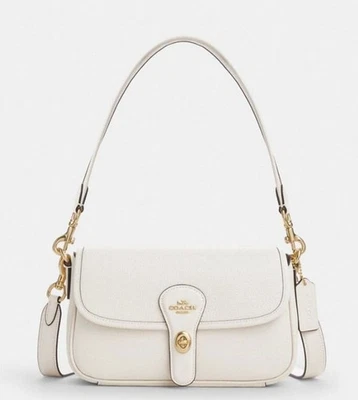 COACH Hadley Shoulder Bag White  Outlet Women's Bag CY683 NEW - Image 1 of 4