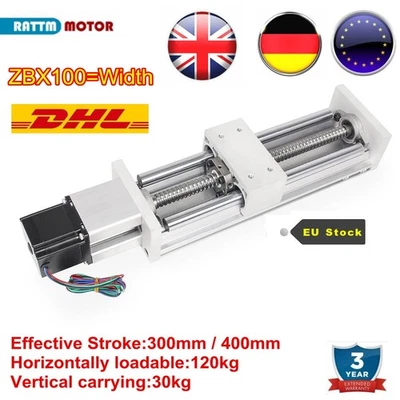 300mm 400mm CNC Linear Stage Motion Actuator XYZ Axis Slide Rail 1605 Ballscrew - Image 1 of 4