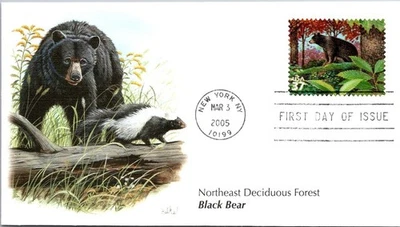 FDC 2005 SC #3899a Fleetwood Cachet, Black Bear - New York NY - J18463 - Image 1 of 2