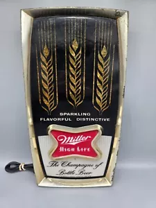 Vintage 1960s70s Miller High Life Beer Lighted Sign Bar Pub Light Display - Picture 1 of 9