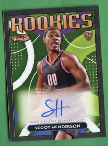Scoot Henderson 2023-24 Topps Finest Basketball Rookie Auto Trail Blazers - Bild 1 von 2