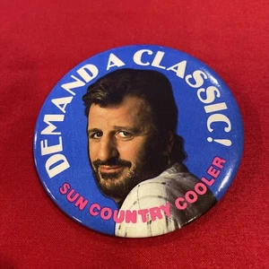Ringo Starr Beatles Sun Country Cooler Demanda 3" PINBACK BOTÓN INSIGNIA PIN - Imagen 1 de 2