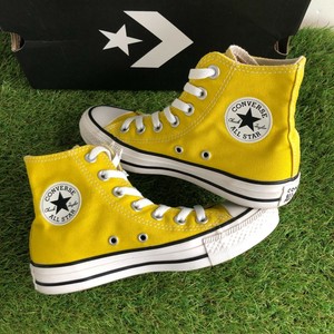 yellow converse trainers