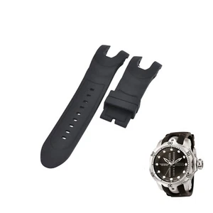 Correa de reloj Venom 0804 26 mm de goma negra para Invicta - Imagen 1 de 7