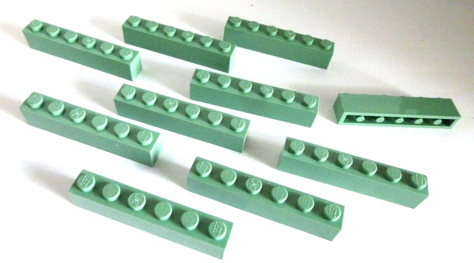 10 x LEGO® 3009 City Basicsteine Bausteine in 1x6 sandgrün Neuware - Bild 1 von 1