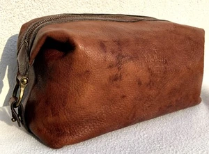 MULBERRY "Vanity Bag" Wexford Leather Brown 29 cm Kulturtasche - Bild 1 von 9