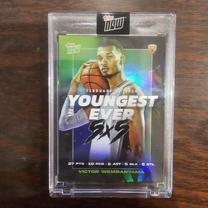 2024 Topps Now Victor Wembanyama RC Yoingest Ever - Picture 1 of 2
