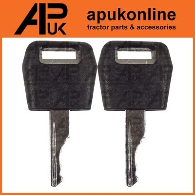 2 llaves de arranque del motor de encendido para estuche tractor IH C50 C60 C70 C80 C90 MX80 MX90 Foto 1 de 4